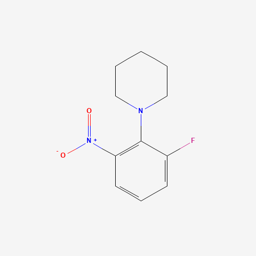 1-(2-fluoro-6-nitrophenyl)pyrrolidine (CAS: 1233952-03-8) - Chemical Structure and Molecular Formula 