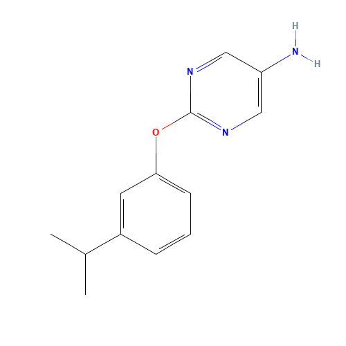 2-(3-propan-2-ylphenoxy)pyrimidin-5-amine (CAS: 1306029-92-4) - Related Chemical Product