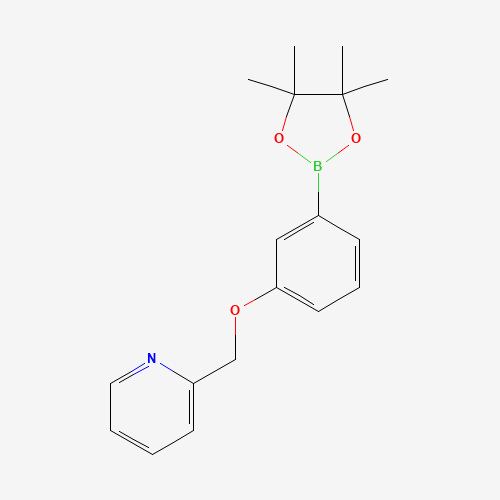 2-[[3-(4,4,5,5-tetramethyl-1,3,2-dioxaborolan-2-yl)phenoxy]methyl]pyridine (CAS: 1610521-29-3) - Related Chemical Product