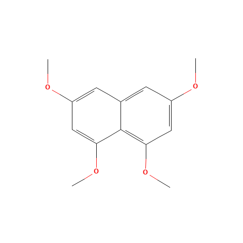 1,3,6,8-tetramethoxynaphthalene (CAS: 17276-03-8) - Chemical Structure and Molecular Formula 