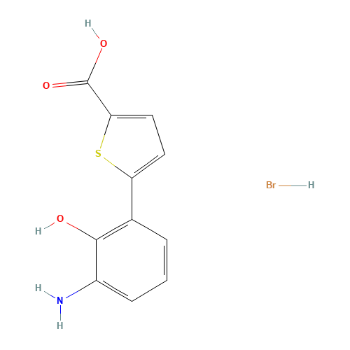 5-(3-amino-2-hydroxyphenyl)thiophene-2-carboxylic acid;hydrobromide (CAS: 1262298-26-9) - Related Chemical Product
