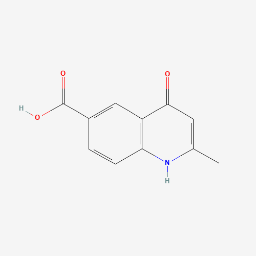2-methyl-4-oxo-1H-quinoline-6-carboxylic acid (CAS: 103853-88-9) - Chemical Structure and Molecular Formula 