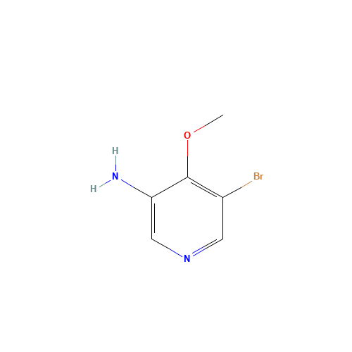 5-bromo-4-methoxypyridin-3-amine (CAS: 31872-78-3) - Chemical Structure and Molecular Formula 