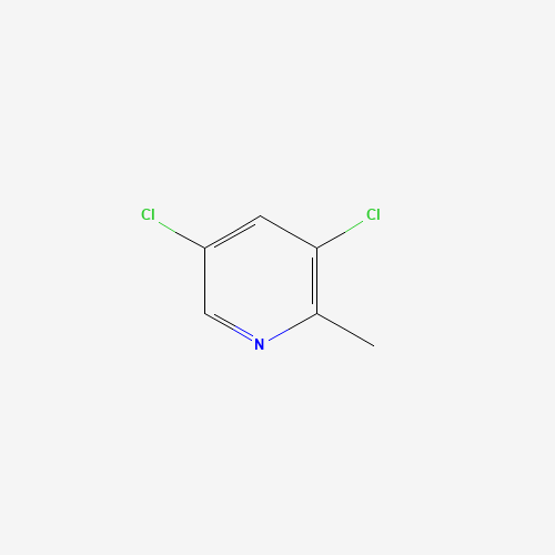 3,5-dichloro-2-methylpyridine (CAS: 100868-45-9) - Chemical Structure and Molecular Formula 