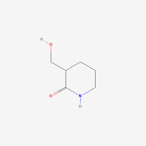 3-(hydroxymethyl)piperidin-2-one (CAS: 25219-43-6) - Chemical Structure and Molecular Formula 