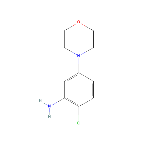 2-chloro-5-morpholin-4-ylaniline (CAS: 915921-20-9) - Chemical Structure and Molecular Formula 