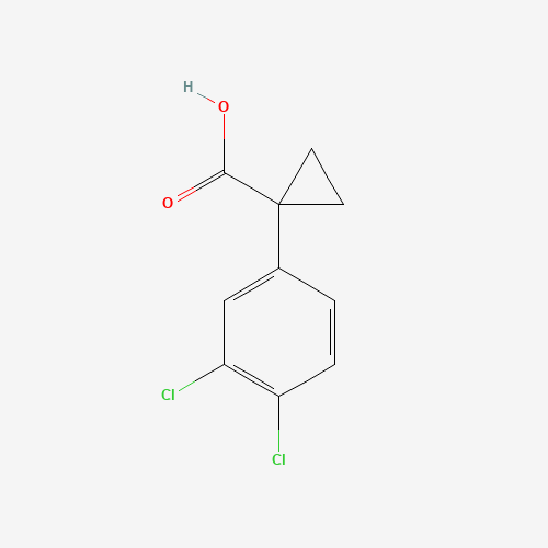 1-(3,4-dichlorophenyl)cyclopropane-1-carboxylic acid (CAS: 342386-78-1) - Chemical Structure and Molecular Formula 
