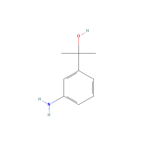 2-(3-aminophenyl)propan-2-ol (CAS: 23243-05-2) - Chemical Structure and Molecular Formula 