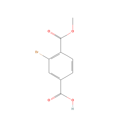 3-bromo-4-methoxycarbonylbenzoic acid (CAS: 264272-63-1) - Related Chemical Product