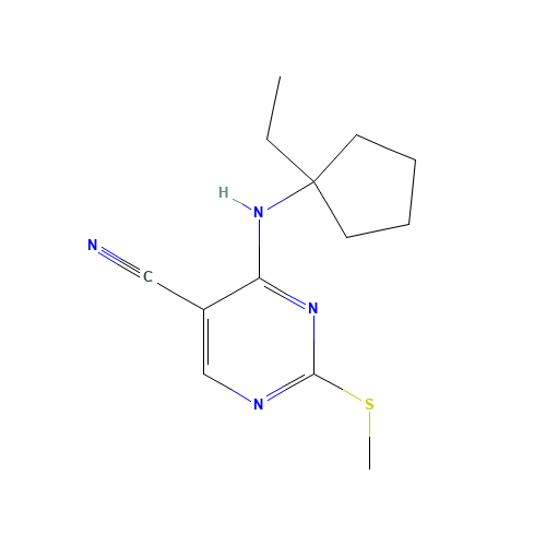 4-[(1-ethylcyclopentyl)amino]-2-methylsulfanylpyrimidine-5-carbonitrile (CAS: 1403865-58-6) - Related Chemical Product