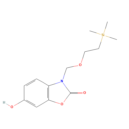 6-hydroxy-3-(2-trimethylsilylethoxymethyl)-1,3-benzoxazol-2-one (CAS: 1428558-26-2) - Chemical Structure and Molecular Formula 
