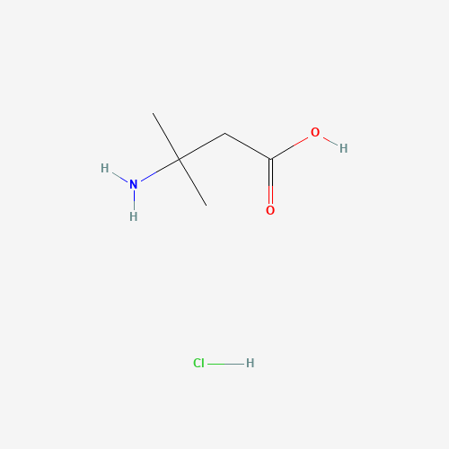 3-amino-3-methylbutanoic acid;hydrochloride (CAS: 583823-94-3) - Chemical Structure and Molecular Formula 