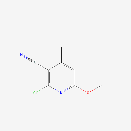 2-chloro-6-methoxy-4-methylpyridine-3-carbonitrile (CAS: 51564-29-5) - Chemical Structure and Molecular Formula 