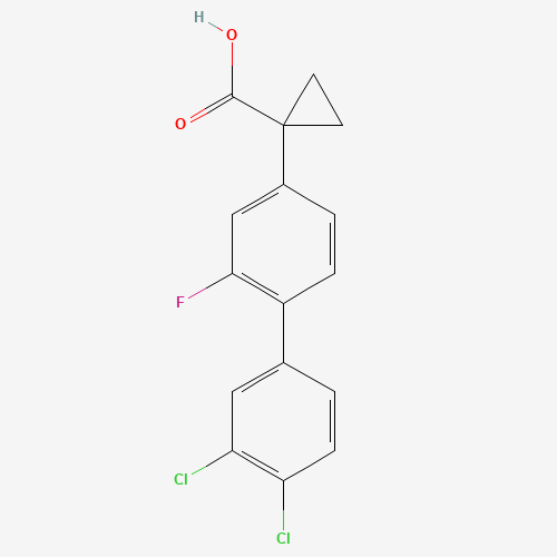 1-[4-(3,4-dichlorophenyl)-3-fluorophenyl]cyclopropane-1-carboxylic acid (CAS: 749269-83-8) - Related Chemical Product