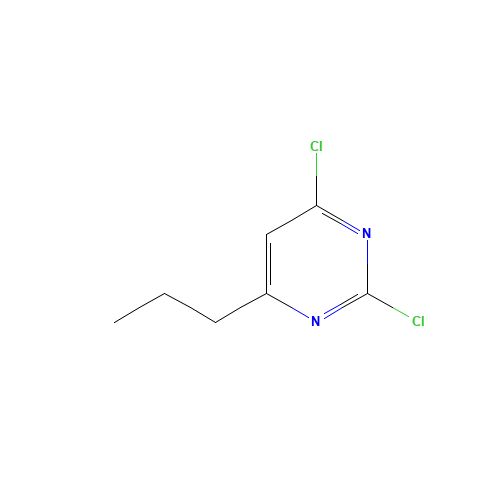 2,4-dichloro-6-propylpyrimidine (CAS: 89938-07-8) - Chemical Structure and Molecular Formula 