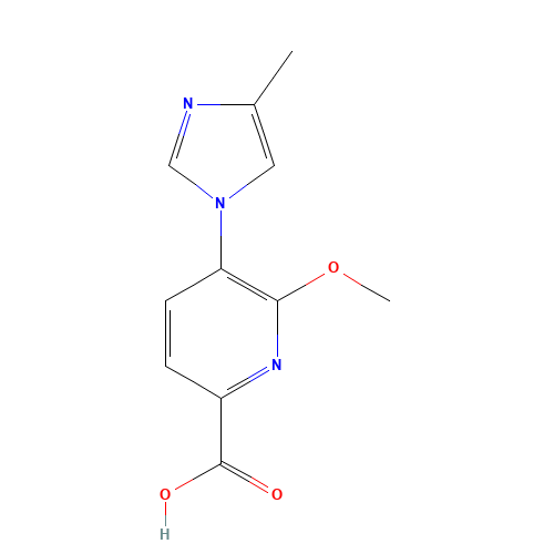 6-methoxy-5-(4-methylimidazol-1-yl)pyridine-2-carboxylic acid (CAS: 1241428-34-1) - Related Chemical Product