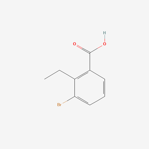 3-bromo-2-ethylbenzoic acid (CAS: 99548-72-8) - Chemical Structure and Molecular Formula 