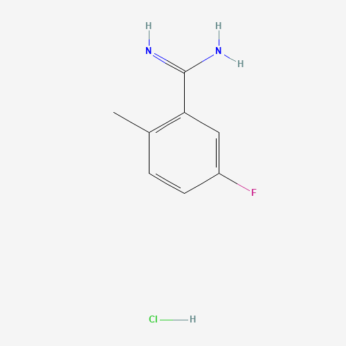 5-fluoro-2-methylbenzenecarboximidamide;hydrochloride (CAS: 1187930-24-0) - Chemical Structure and Molecular Formula 
