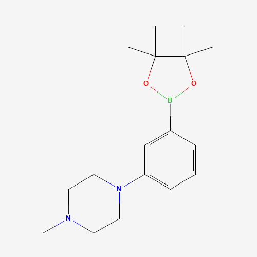 1-methyl-4-[3-(4,4,5,5-tetramethyl-1,3,2-dioxaborolan-2-yl)phenyl]piperazine (CAS: 747413-18-9) - Related Chemical Product