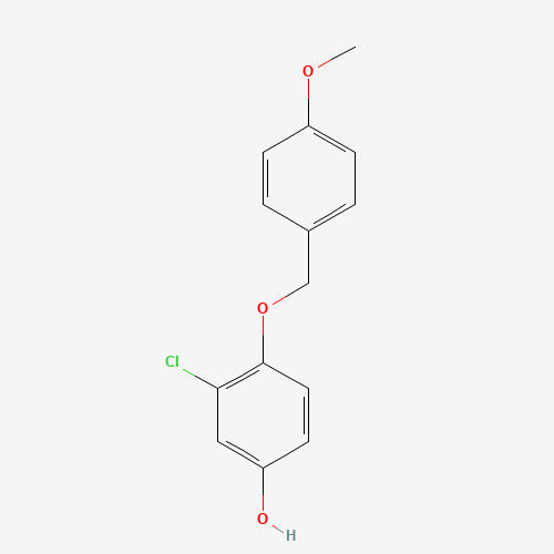 3-chloro-4-[(4-methoxyphenyl)methoxy]phenol (CAS: 1439559-63-3) - Chemical Structure and Molecular Formula 