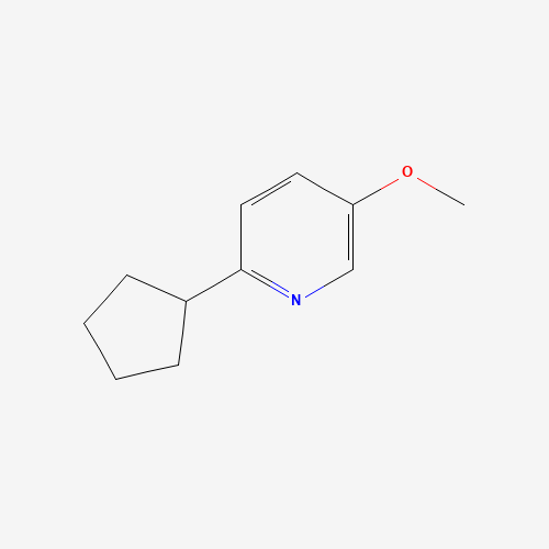 2-cyclopentyl-5-methoxypyridine (CAS: 1196074-32-4) - Chemical Structure and Molecular Formula 