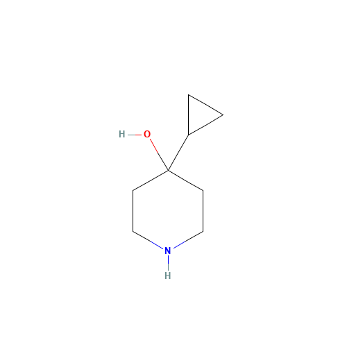 4-cyclopropylpiperidin-4-ol (CAS: 22108-14-1) - Chemical Structure and Molecular Formula 