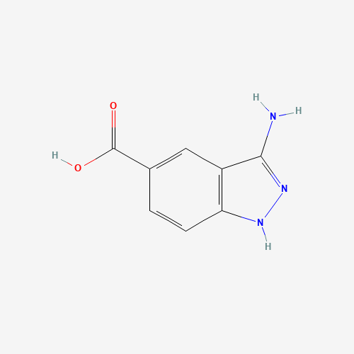 3-amino-1H-indazole-5-carboxylic acid (CAS: 871709-84-1) - Chemical Structure and Molecular Formula 