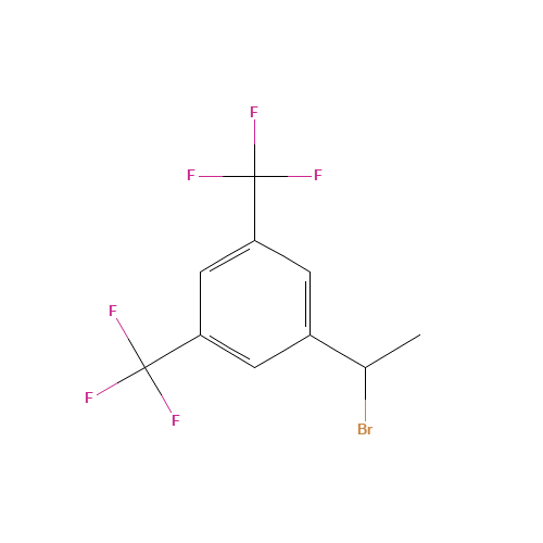 1-(1-bromoethyl)-3,5-bis(trifluoromethyl)benzene (CAS: 160376-84-1) - Chemical Structure and Molecular Formula 