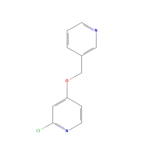 2-chloro-4-(pyridin-3-ylmethoxy)pyridine (CAS: 1233705-28-6) - Chemical Structure and Molecular Formula 