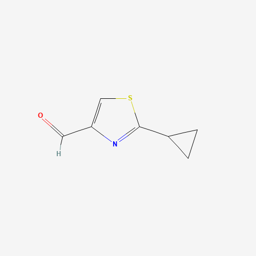 2-cyclopropyl-1,3-thiazole-4-carbaldehyde (CAS: 1178283-83-4) - Chemical Structure and Molecular Formula 