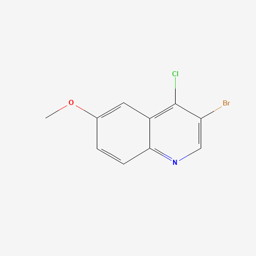 3-bromo-4-chloro-6-methoxyquinoline (CAS: 1203579-29-6) - Chemical Structure and Molecular Formula 