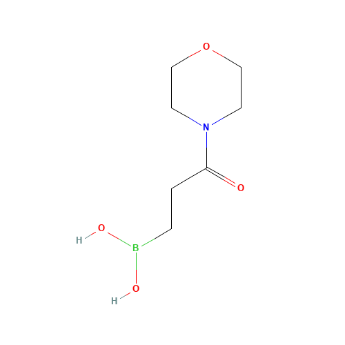 (3-morpholin-4-yl-3-oxopropyl)boronic acid (CAS: 1350317-84-8) - Chemical Structure and Molecular Formula 