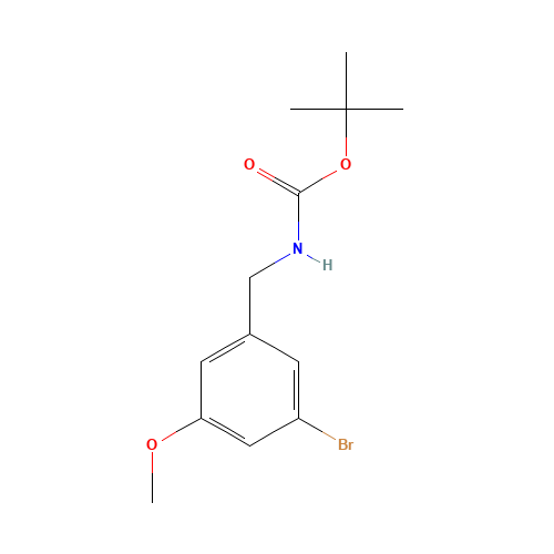 tert-butyl N-[(3-bromo-5-methoxyphenyl)methyl]carbamate (CAS: 1177558-66-5) - Related Chemical Product