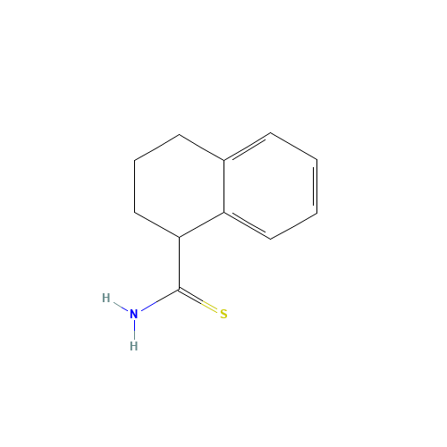 1,2,3,4-tetrahydronaphthalene-1-carbothioamide (CAS: 58952-08-2) - Chemical Structure and Molecular Formula 