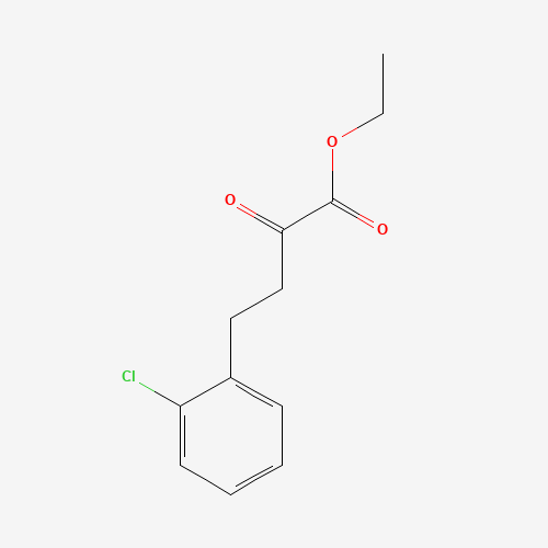 ethyl 4-(2-chlorophenyl)-2-oxobutanoate (CAS: 85918-75-8) - Chemical Structure and Molecular Formula 