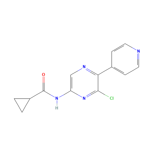 N-(6-chloro-5-pyridin-4-ylpyrazin-2-yl)cyclopropanecarboxamide (CAS: 925678-02-0) - Related Chemical Product
