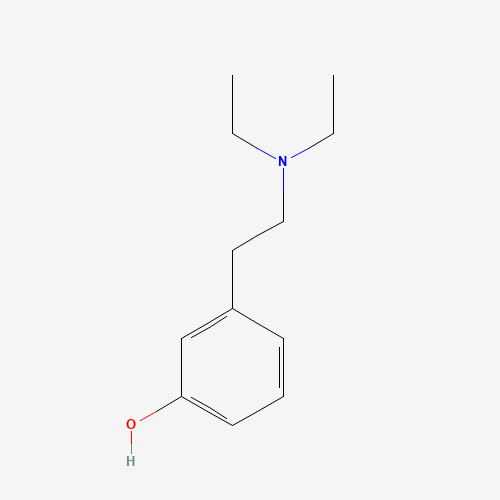 3-[2-(diethylamino)ethyl]phenol (CAS: 1009636-05-8) - Chemical Structure and Molecular Formula 