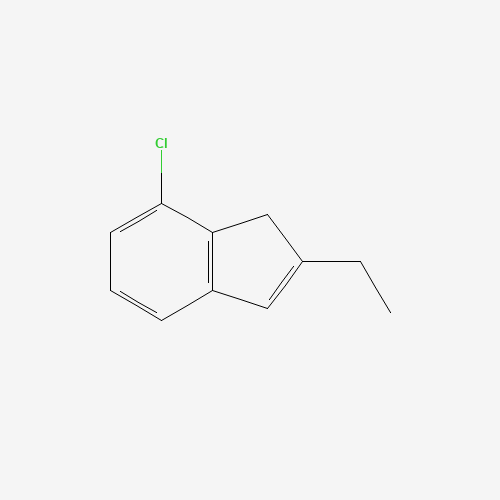 7-chloro-2-ethyl-1H-indene (CAS: 468756-78-7) - Chemical Structure and Molecular Formula 
