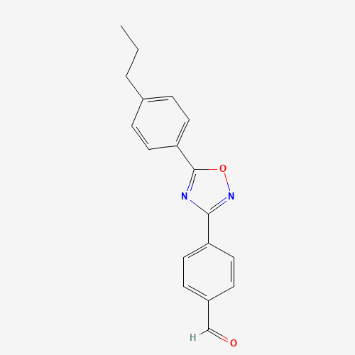 4-[5-(4-propylphenyl)-1,2,4-oxadiazol-3-yl]benzaldehyde (CAS: 635701-92-7) - Related Chemical Product