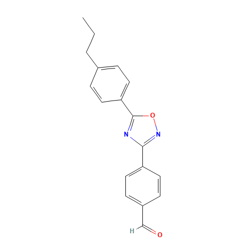 4-[5-(4-propylphenyl)-1,2,4-oxadiazol-3-yl]benzaldehyde (CAS: 635701-92-7) - Related Chemical Product