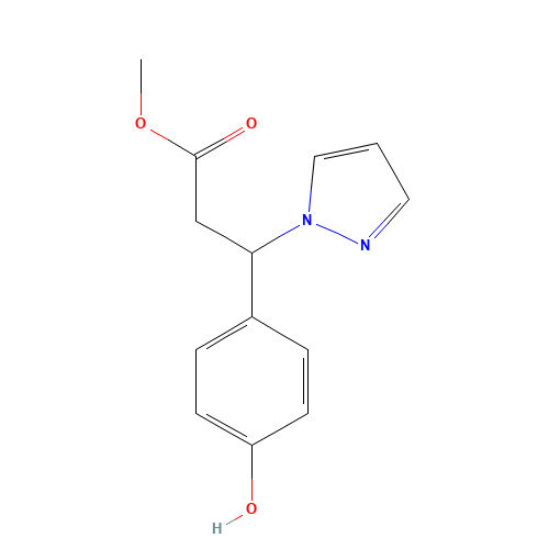 methyl 3-(4-hydroxyphenyl)-3-pyrazol-1-ylpropanoate (CAS: 865233-90-5) - Related Chemical Product