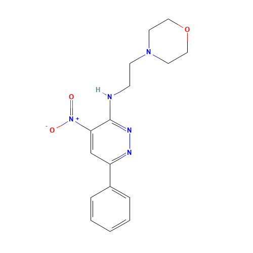 N-(2-morpholin-4-ylethyl)-4-nitro-6-phenylpyridazin-3-amine (CAS: 126317-53-1) - Related Chemical Product