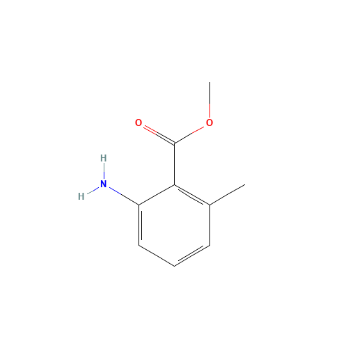 methyl 2-amino-6-methylbenzoate (CAS: 18595-13-6) - Chemical Structure and Molecular Formula 