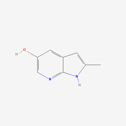 2-methyl-1H-pyrrolo[2,3-b]pyridin-5-ol (CAS: 7551-12-4) - Chemical Structure and Molecular Formula 