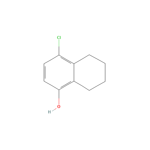 4-chloro-5,6,7,8-tetrahydronaphthalen-1-ol (CAS: 52780-69-5) - Chemical Structure and Molecular Formula 