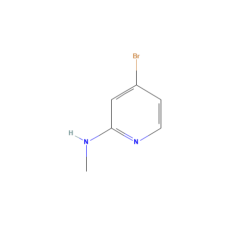 4-bromo-N-methylpyridin-2-amine (CAS: 468718-65-2) - Chemical Structure and Molecular Formula 