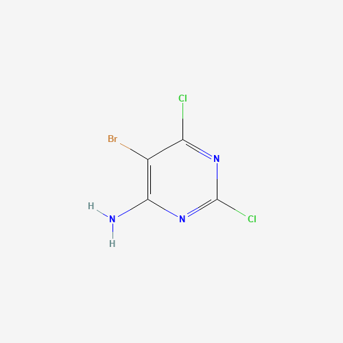 5-bromo-2,6-dichloropyrimidin-4-amine (CAS: 101012-11-7) - Chemical Structure and Molecular Formula 