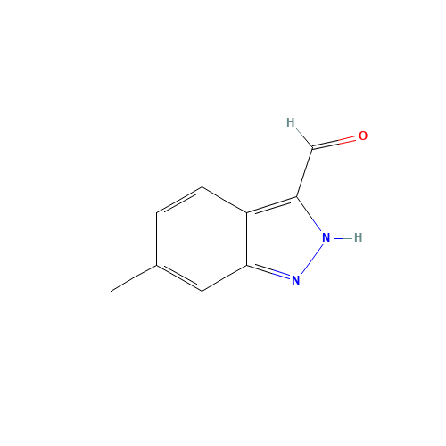 6-methyl-2H-indazole-3-carbaldehyde (CAS: 885518-98-9) - Chemical Structure and Molecular Formula 