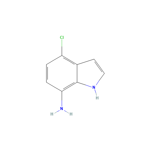 4-chloro-1H-indol-7-amine (CAS: 292636-12-5) - Chemical Structure and Molecular Formula 
