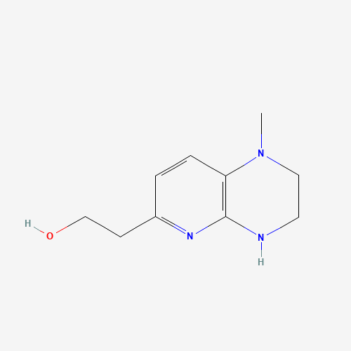 2-(1-methyl-3,4-dihydro-2H-pyrido[2,3-b]pyrazin-6-yl)ethanol (CAS: 689259-29-8) - Chemical Structure and Molecular Formula 